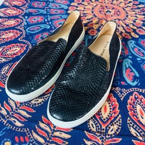Via Spiga Slip On Sneakers Black Size 7